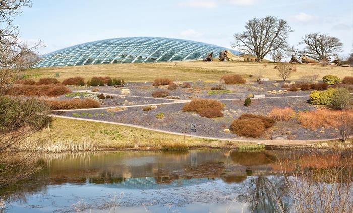 Stunning views across tranquil lakes